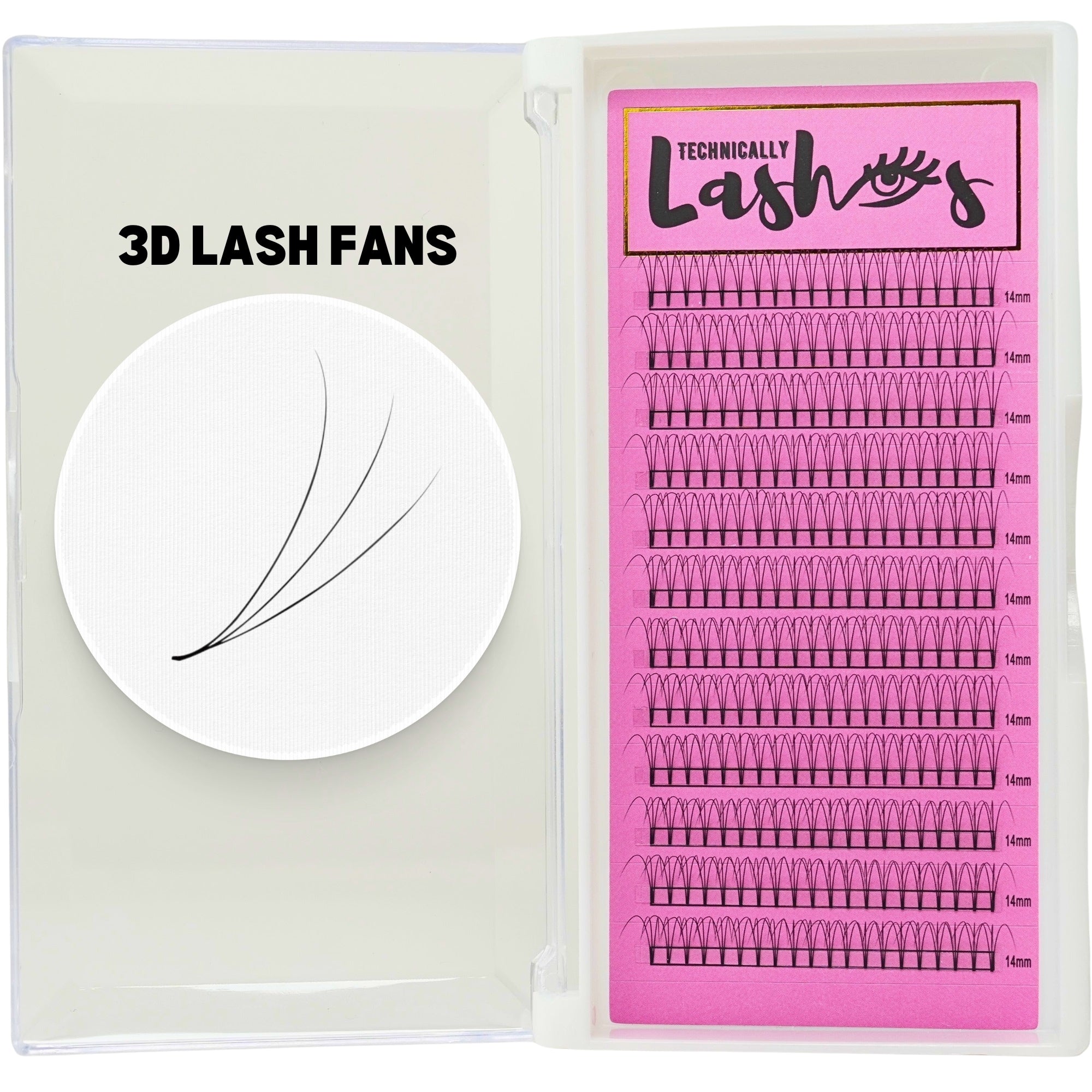 3D Premade Lash Fans (0.10mm volume)