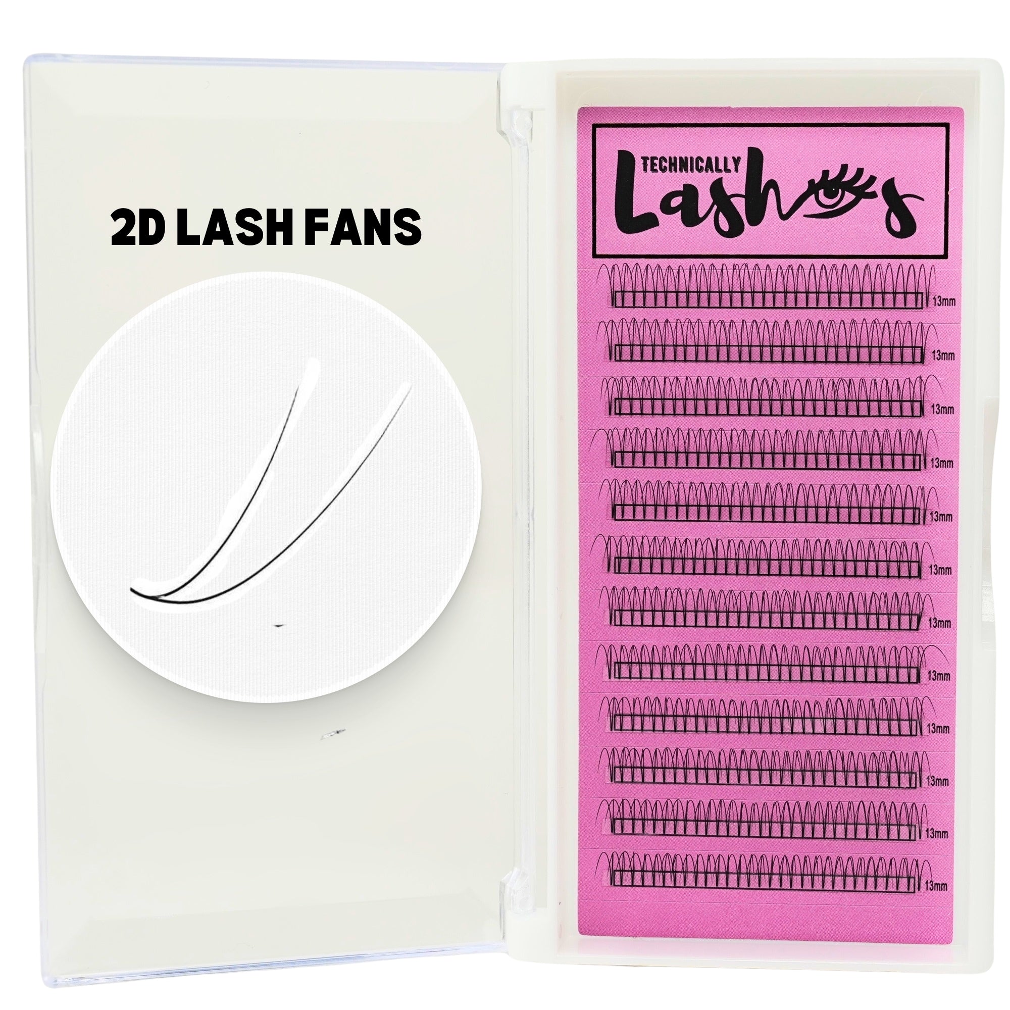 2D Premade Lash Fans (0.10mm volume)