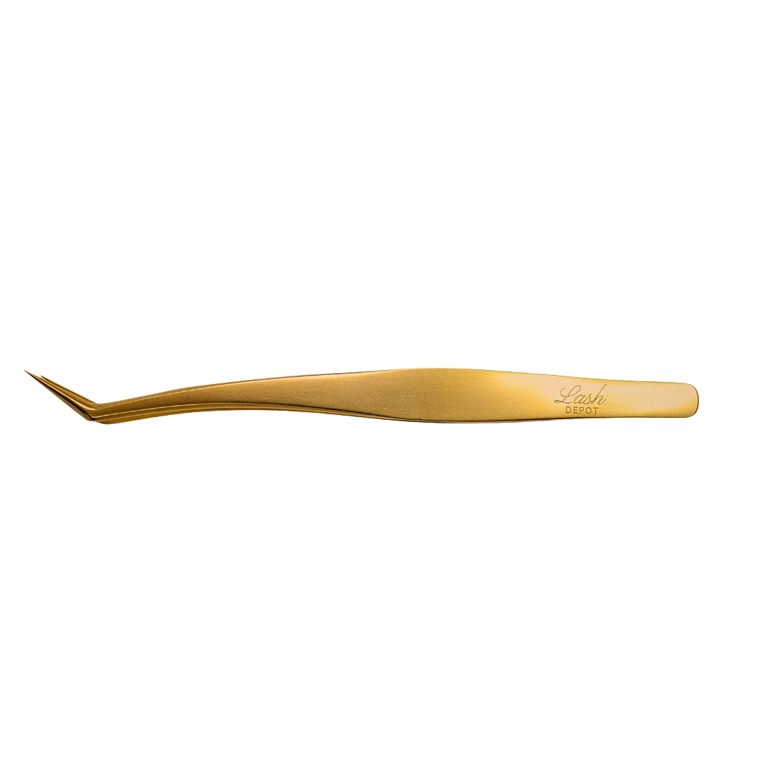 Lash Depot Gold Tweezers V2