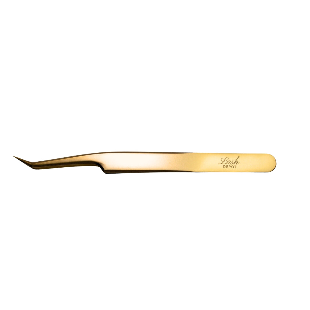 Lash Depot Gold Tweezers V4